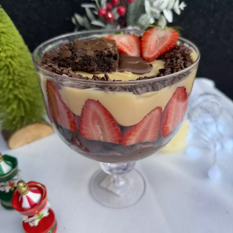 Taça brownie 3 amores