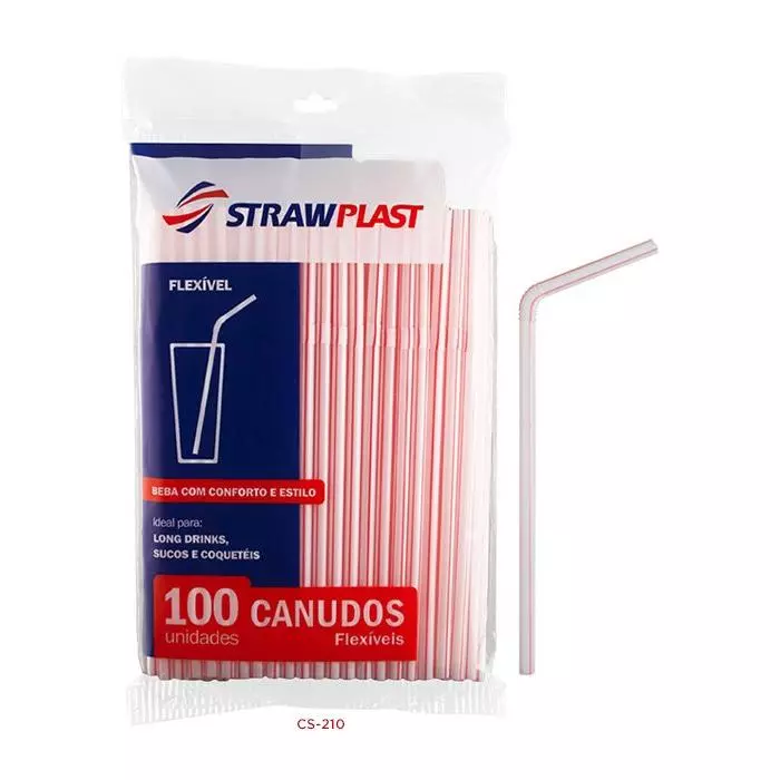 Canudo Flexível 100un