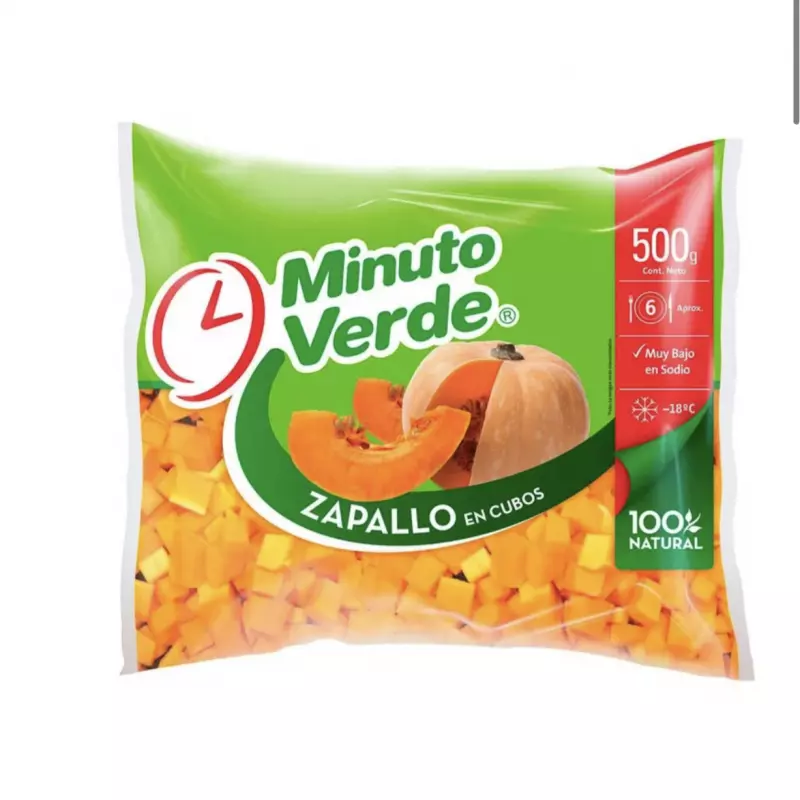 Zapallo en cubitos 500grs