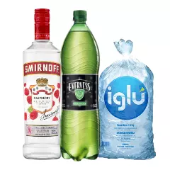Combo Vodka Smirnoff raspberry