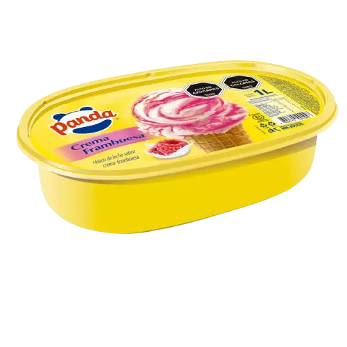 Cassata crema frambuesa 1L panda