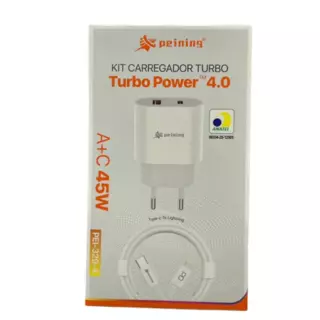 CARREGADOR 45W TC/IOS PEI-329-4