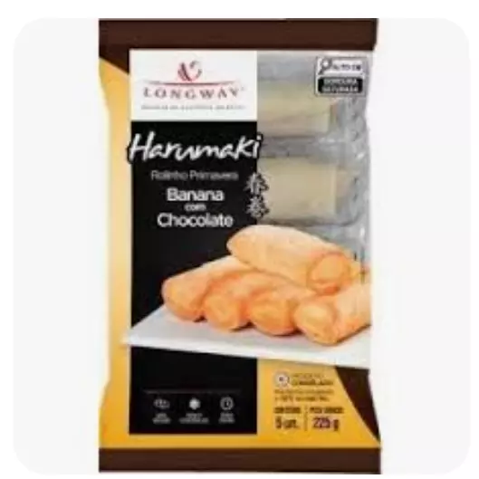 Rolinho primavera banana c/ chocolat