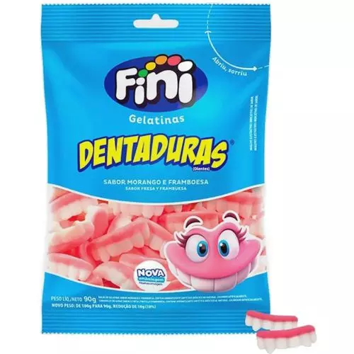 Bala de Gelatina dentadura 15g Fini