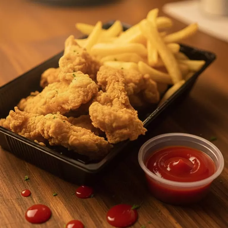 Pollo Tender 5 Piezas + papa Fritas