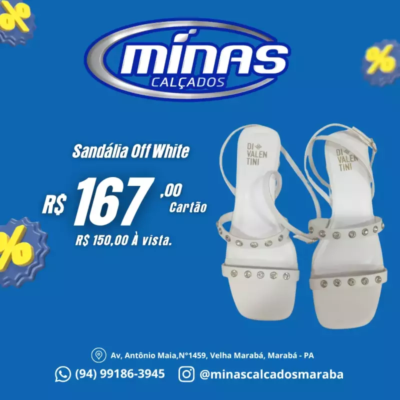 Sandália Off White RF:51721