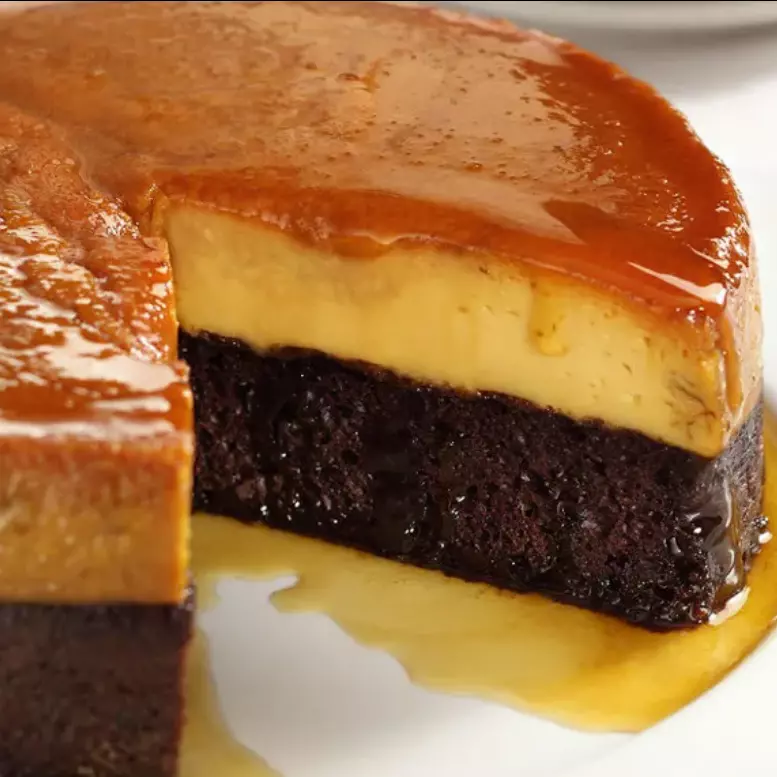 Chocoflan Rebanada