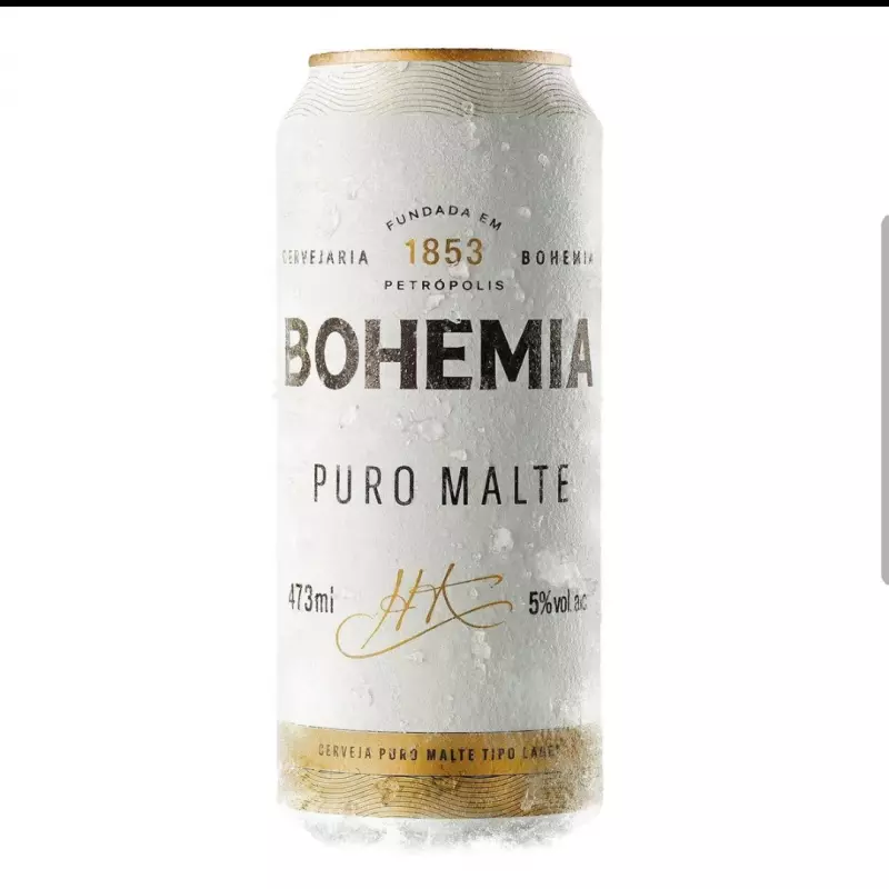 Cerveja Bohemia Lata 473 Ml