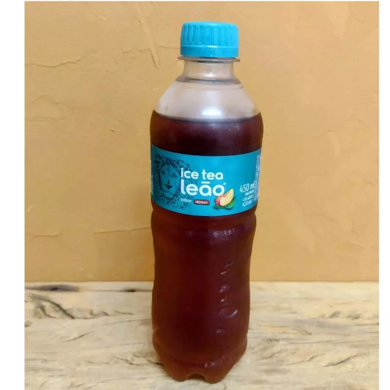 CHÁ GELADO MATE LEÃO COM PESSEGO