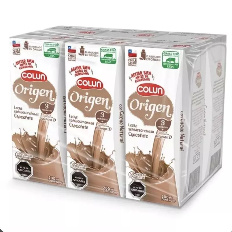 Pack leche origen chocolate 6x200cc
