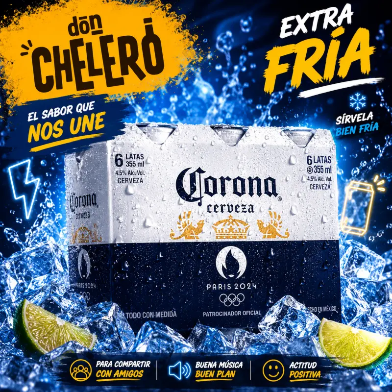 SIX CERVEZA CORONAX473 ML LATA