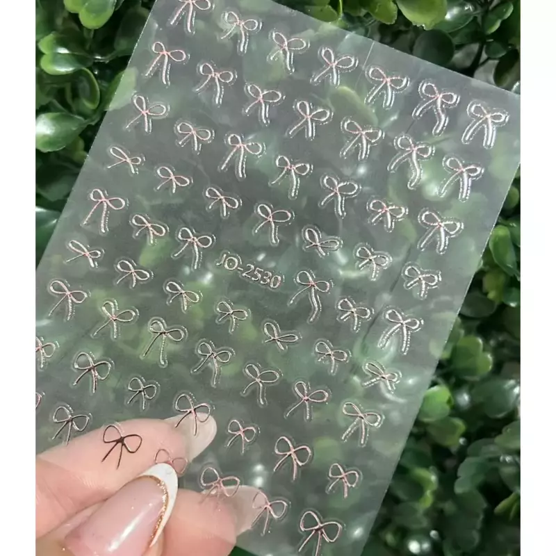 Cartela Adesivo Laço 60 Und.Cobre