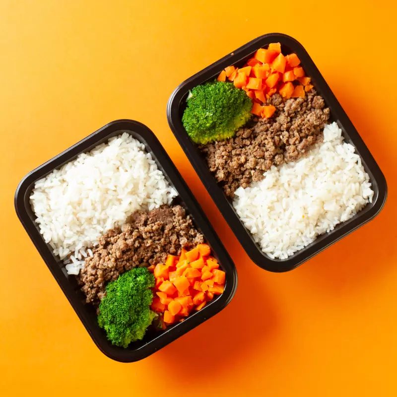 (G) Patinho com Arroz e Legumes