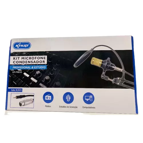 KIT MICROFONE CONDENSADOR KP-M0010