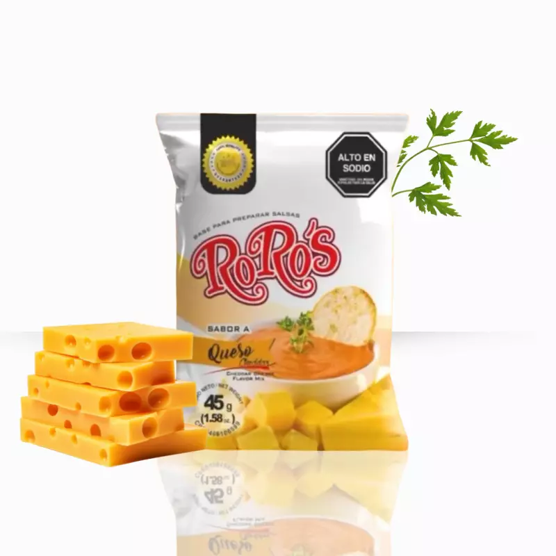 SALSA ROROS CHEDDAR 45GR