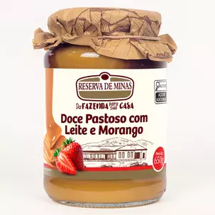 Doce Pastoso c/Leite e Morango 650g