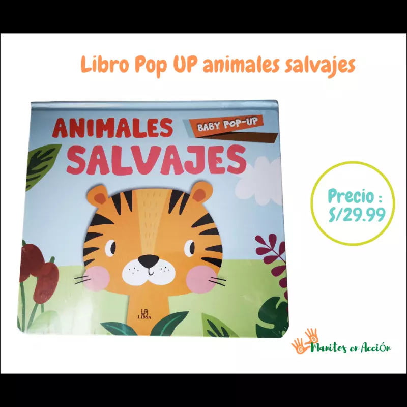 Libro Pop UP animales salvajes(copy)(copy)