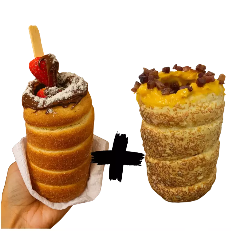 Cheddar + Nutella, Ninho e Morango