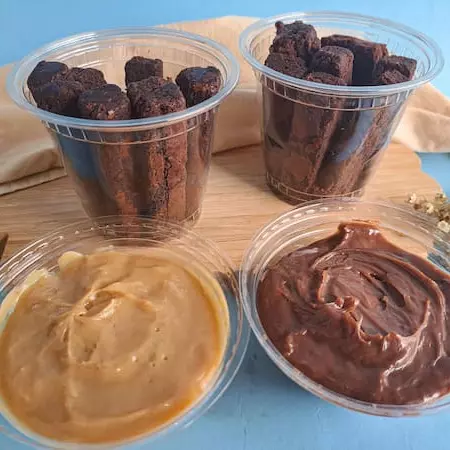 Dupla de Copos bolha de Brownie