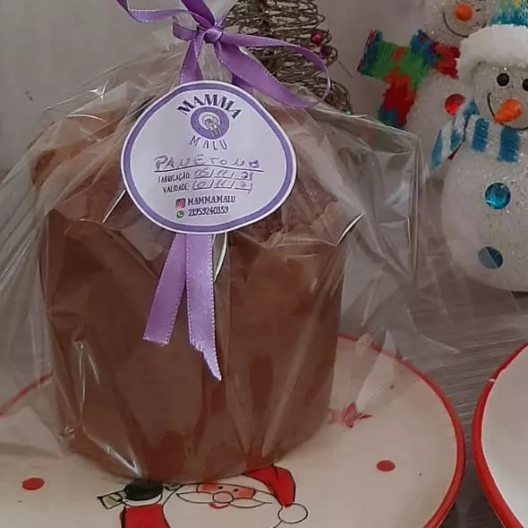 Mini panetone de chocolate