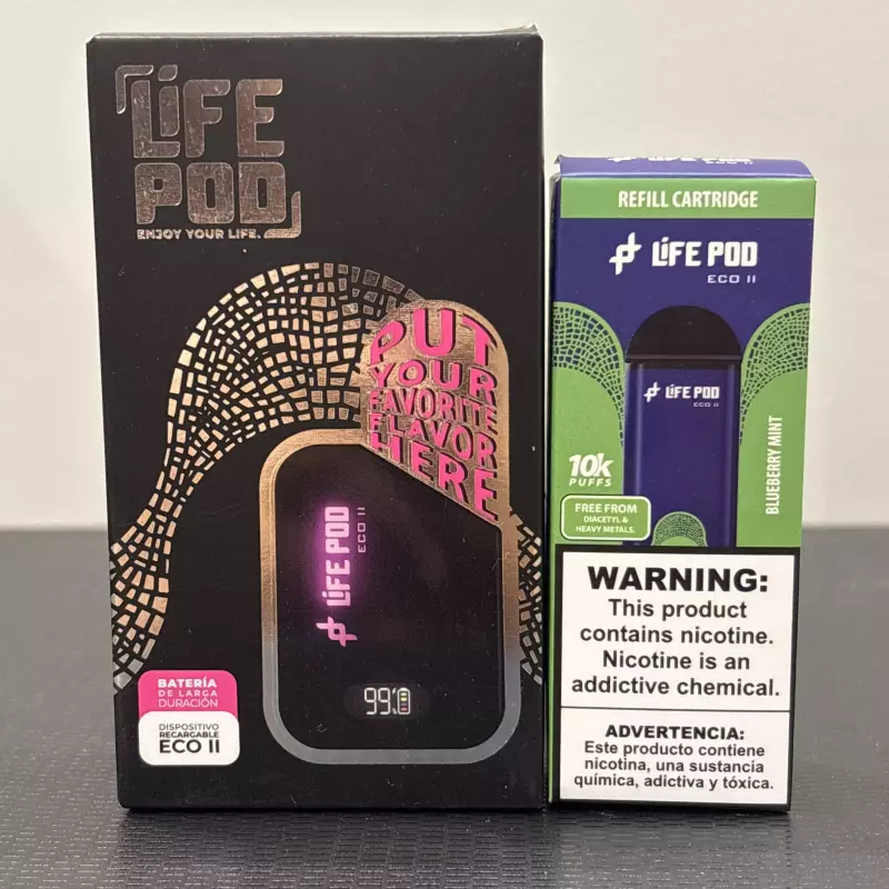 KIT LIFE POD ECO2 10k Blueberry mint
