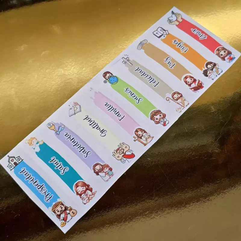 Sticker dtf uv x10 jesus