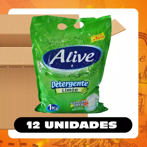 Bulto Alive Detergente Limón 1kg