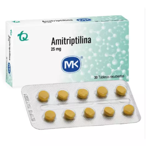 AMITRIPTILINA 25MG 30 TABLETAS