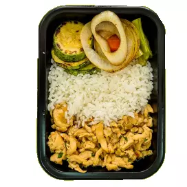 FRANGO COM ARROZ INTEGRAL
