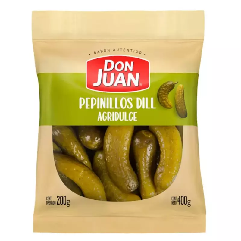 Pepinillos dil agridulce 200grs
