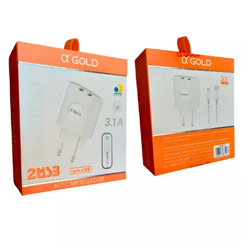CARREGADOR GOLD V8 CA18-1