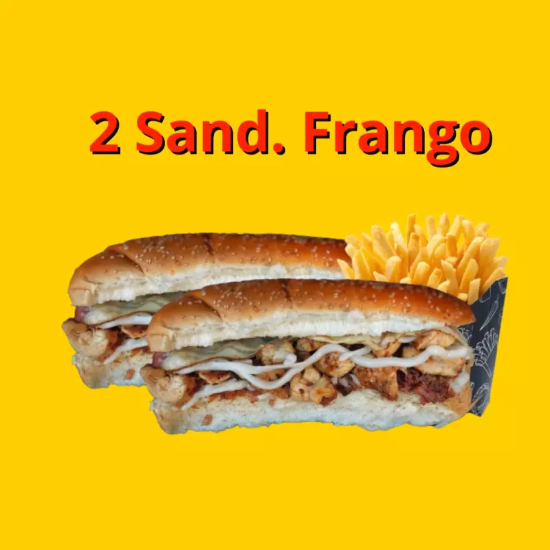 2 sandubas de frango + 1 fritas P