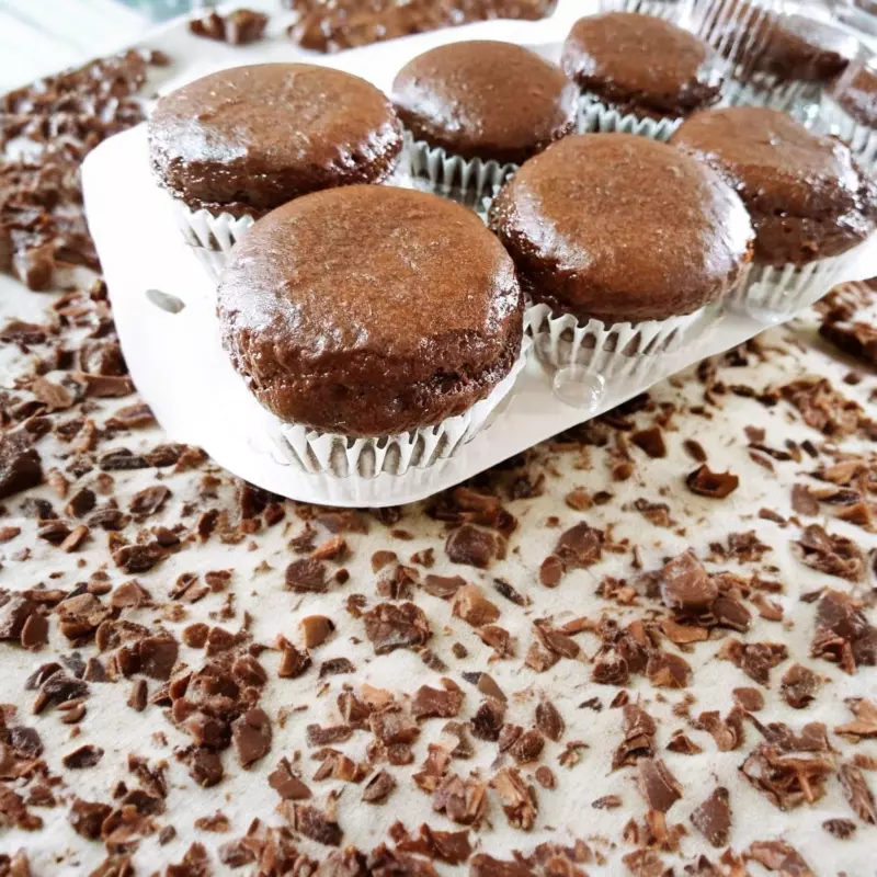 Muffins veganos de chocolate💚🍫