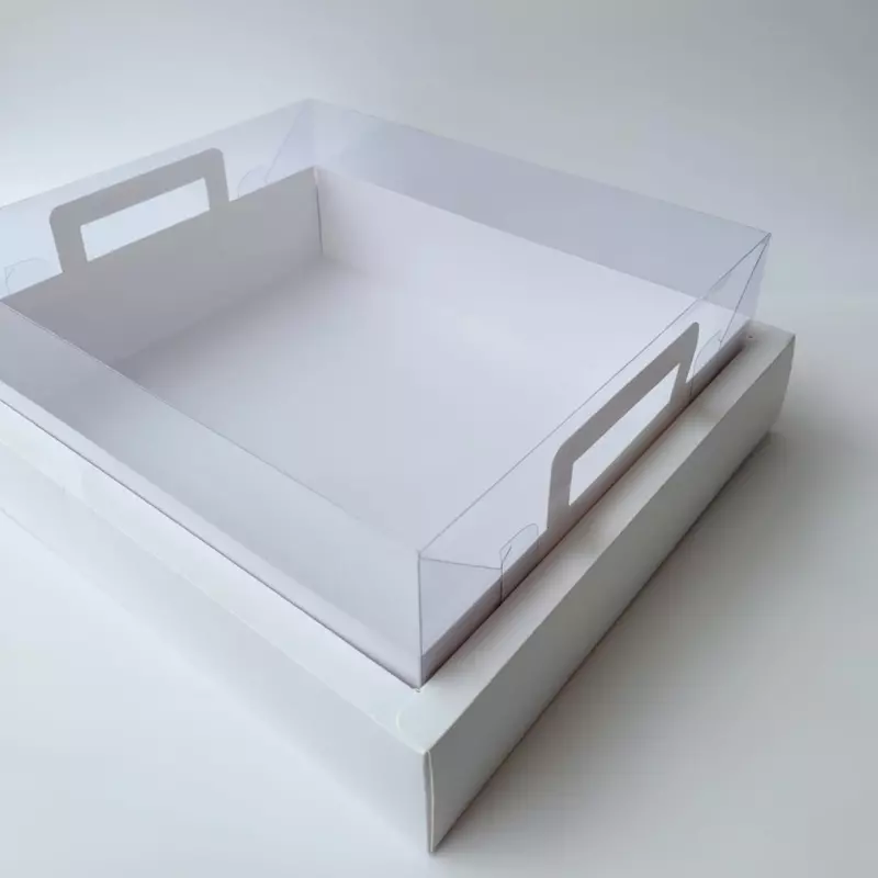 Caja bandeja agarradera acetato