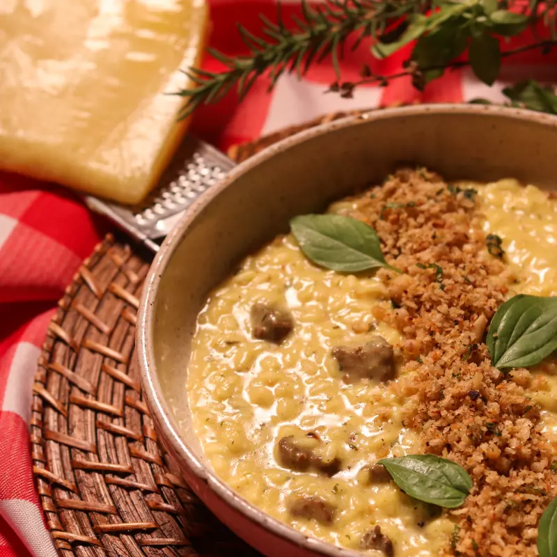 RISOTO DE FILÉ MIGNON
