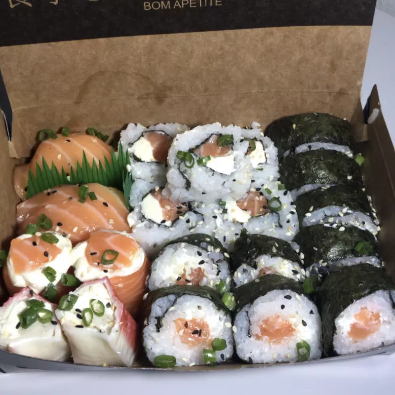 20 peças só salmão