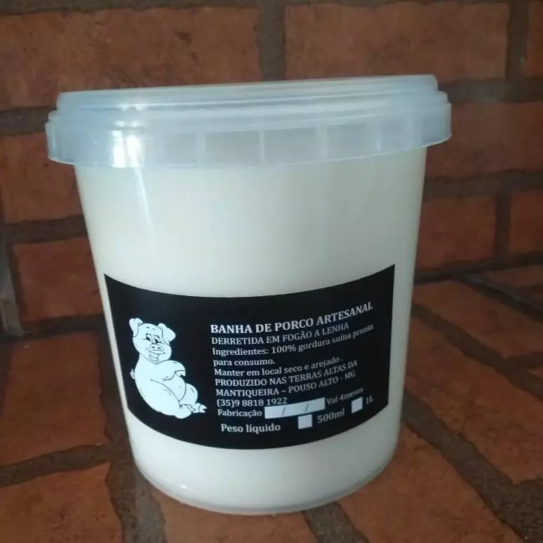 Banha de Porco Artesanal