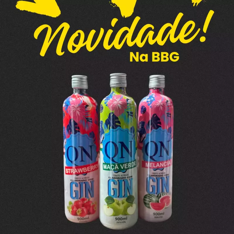 Gin Qn morango 900ml