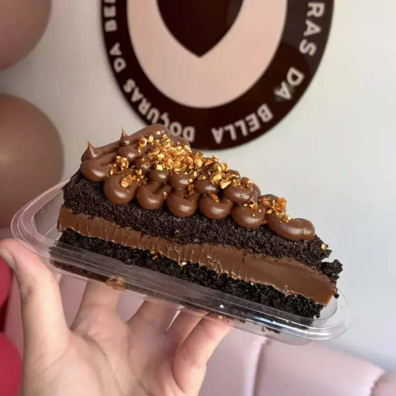 Fatia de chocolate crocante