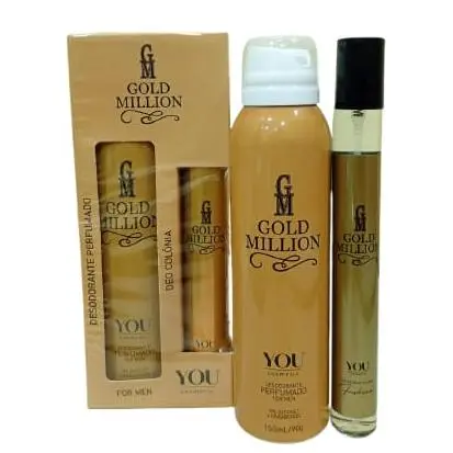 KIT GOLD MILLION DESODORANTE+PERFUME