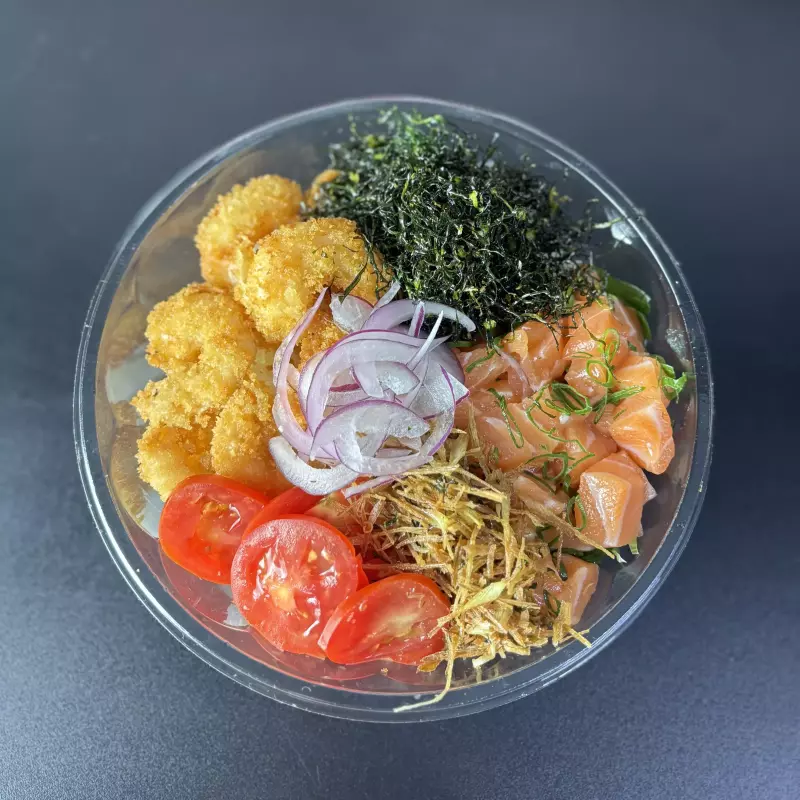 POKE / camarão +GELEIA DE BRINDE