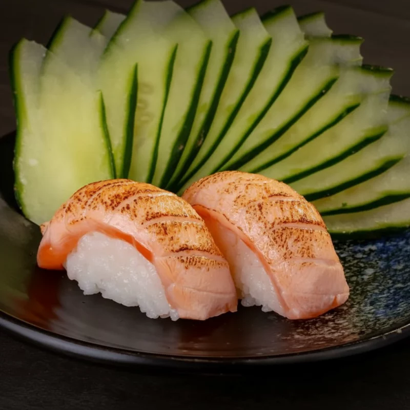 Niguiri de Salmão Maçaricado