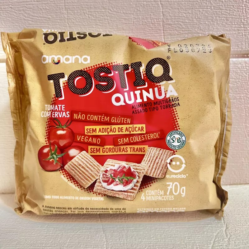 Tostiq Quinua Tomate c/ ervas70 grs