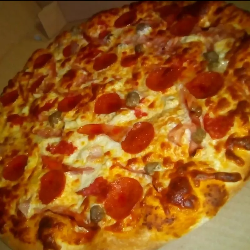 Meaty pizza