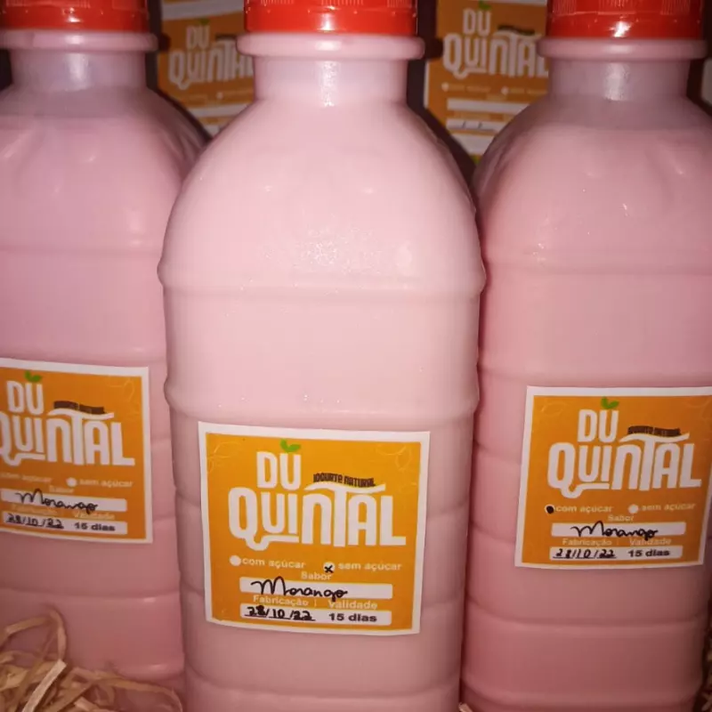 Iogurte Natural  Sabor Morango 1l
