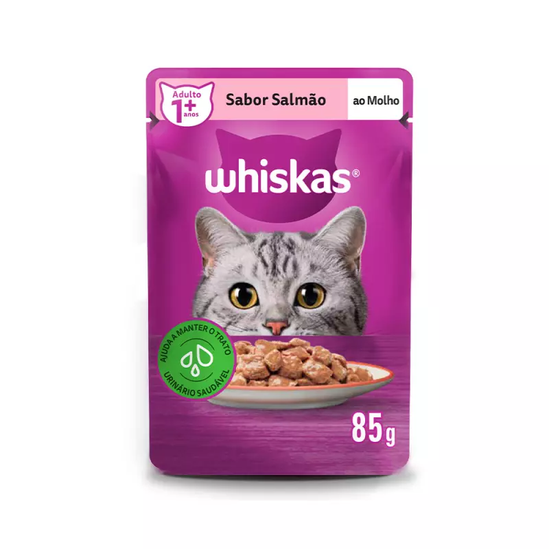 Whiskas Sachê Salmão 85g
