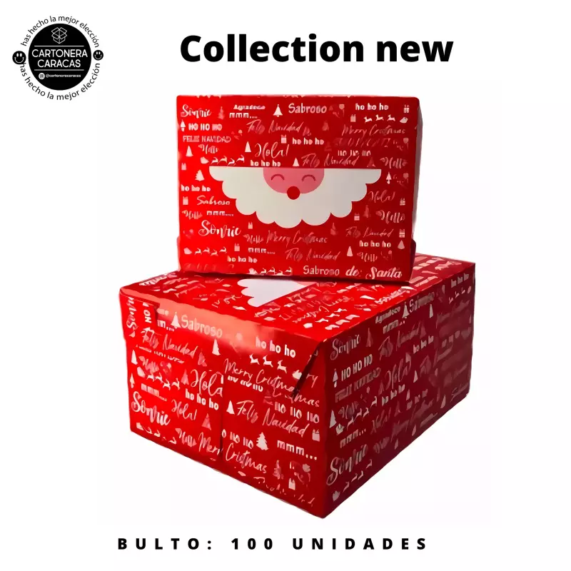 NAVIDAD ROJO SANTA CAJA DULCE