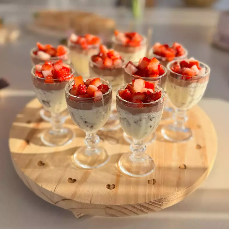 Mini torta de bolacha