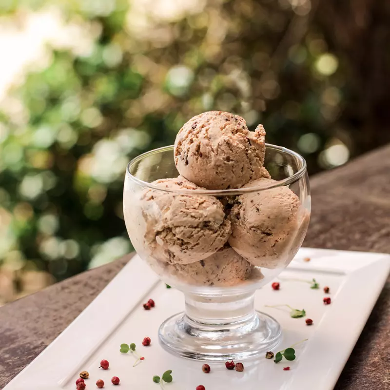 Sorvete artesanal de banana