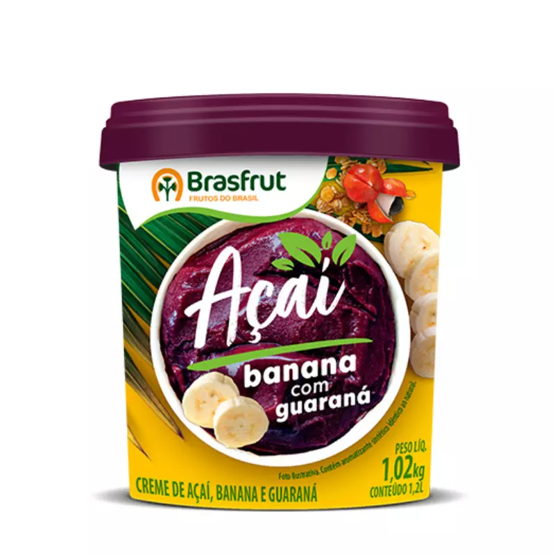 Açaí com Banana 1,02kg Brasfrut